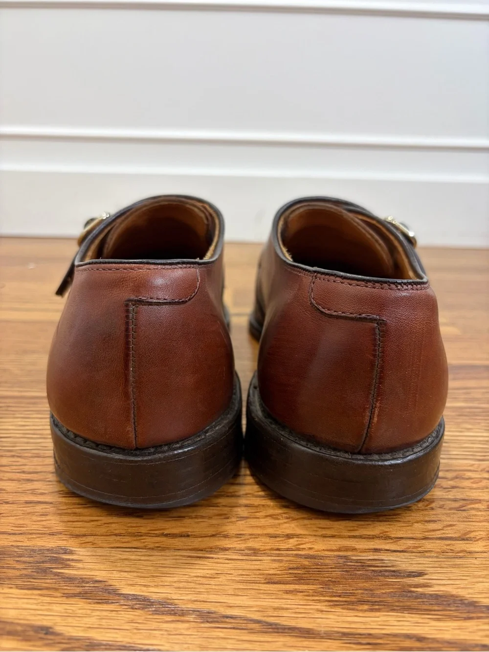 Allen Edmonds Ryder Single Monk Strap Dress Shoe Chili Leather (9.5 X-wide)